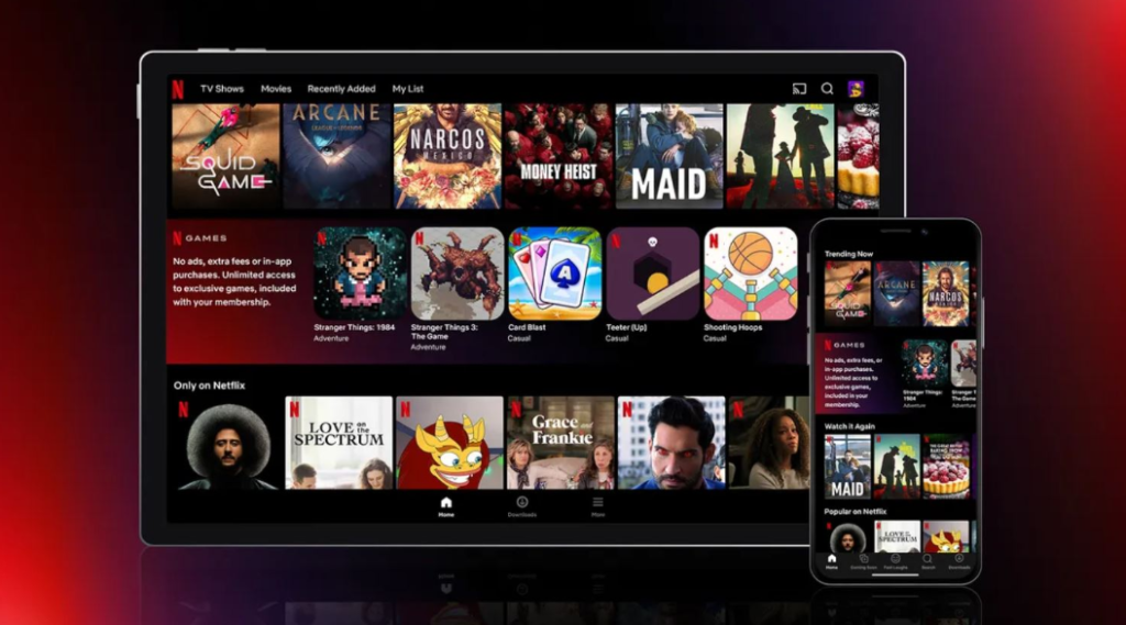 Giao Diện Trang Chủ Netflix - Đơn Giản Nhưng Đầy Đủ Tiện Ích