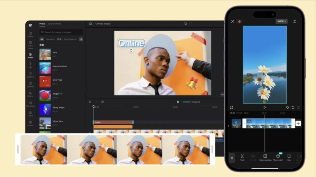Chỉnh sửa video trên Capcut