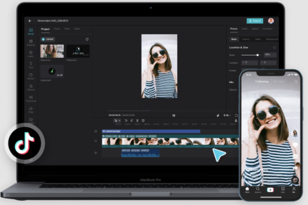 Cách Ghép Video Trên CapCut Bằng Công Cụ Cơ Bản