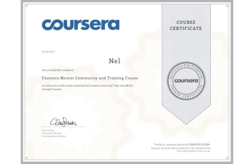 Chứng chỉ Coursera là gì?